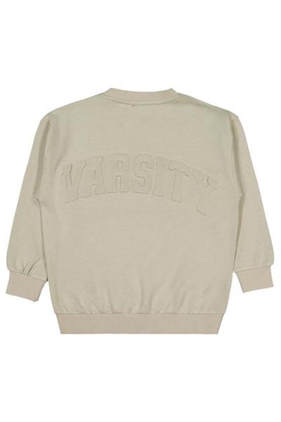 Civil Boys Lets Play Console Printed 10-13 Years Old Sweatshirt - Beige 11-12 Years Old