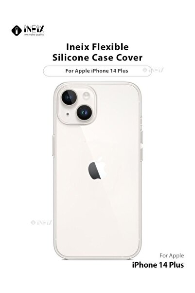 ineix غطاء سيليكون مرن لهاتف Apple iPhone 14 Plus