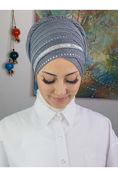BUTİKAMBAR ŞERİT DETAYLI BONE ŞAL