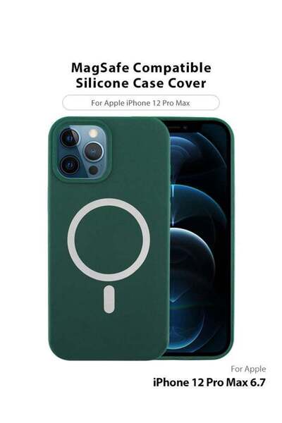 ineix غطاء سيليكون متوافق مع ماج سيف لهاتف أبل آيفون 12 برو ماكس (6.7)
