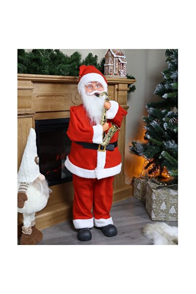 HOFF Figurină Moș Crăciun dansator, Hoff, muzicală, alimentată cu baterii, în...