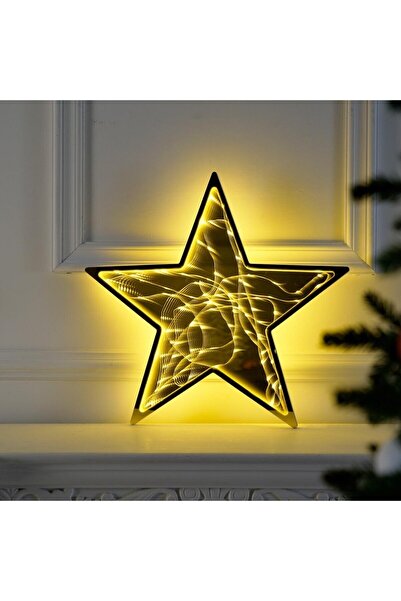 HOFF Decorațiune de Crăciun în formă de stea, Hoff, 100 LED-uri, lumină caldă...