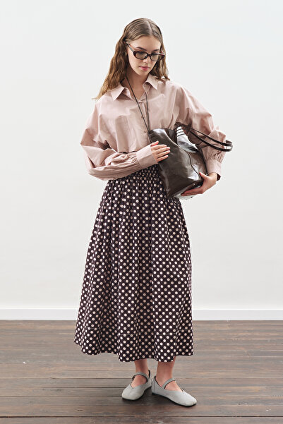 Manuka Crop Balon Form Shirt Soft Pink