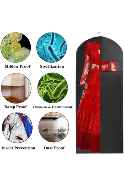 Generic Transparent Window Clothing Protection Bag EVA Coat Cover Suitable for Wardrobe and Travel