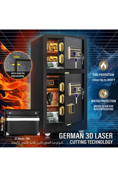 Atrisec Atresec Large Safe with Light Sensor, Fireproof Bag