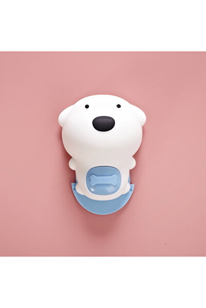 RenKris Door or window closing stopper, white/blue teddy bear