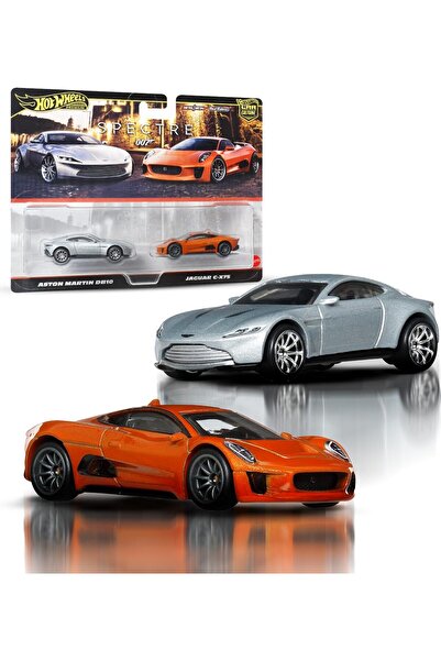 HOT WHEELS Premium 2'Li paket 2025 Mix 4 - James Bond Spectre - Aston Martin DB10 & Jaguar C-X75