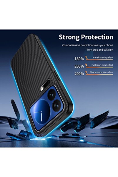 Generic Magnetic Case for Xiaomi 17 Pro Max , Premium Twill Texture, Fashion Shockproof 17 Pro Max Cover