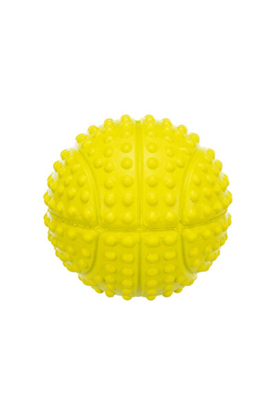 Trixie Jucărie pentru câini, minge sport, cauciuc, cu sunet, 5,5 cm, lime