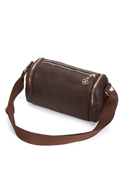 Newish Polo Women's Leather Long Strap Hand and Shoulder Bag – Brown