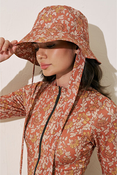Manuka Tied Bucket Hat Terra Floral