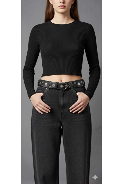 KOTOLOG Y2K Unisex Young Belt Punk Rock Rivet Buckle Belt