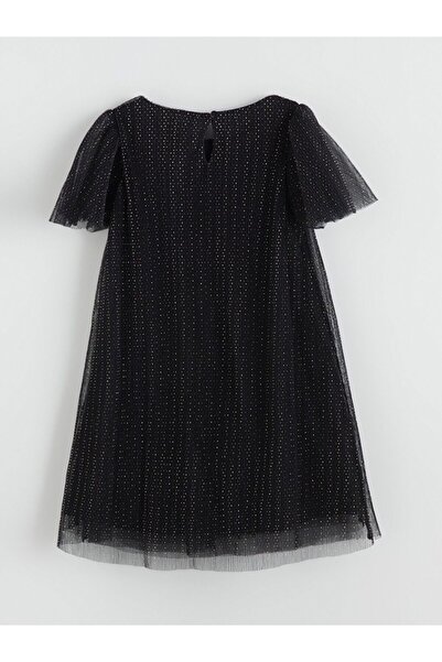 LC Waikiki Lcw Kids Crew Neck Ribbon Detailed Girl's Dress