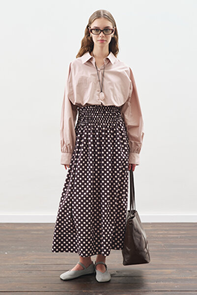 Manuka Crop Balon Form Shirt Soft Pink