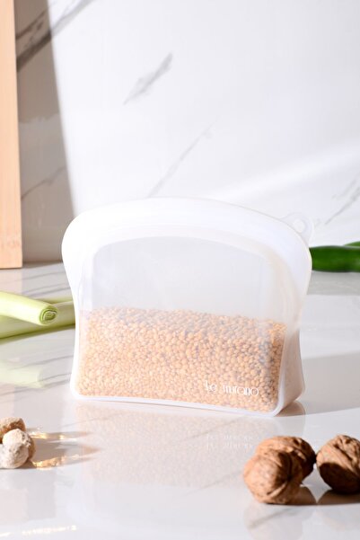 Le murano Sheer Air Tight Ziplock Silicone Storage Bag 600 ml | Transparent