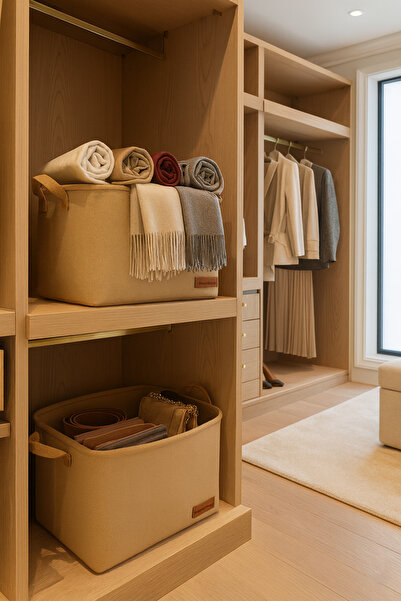 PH Prendi Home 2`li Büyük Boy Dolap İçi Çamaşır Çocuk Odası Oyuncak Düzenleyi...