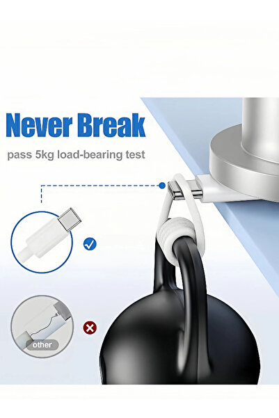 FASTX 60W USB C to USB C braided data Cable 2M PD 3.0 3A Fast Charging Cord Type C Cable