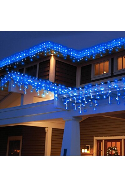 HOFF Luminițe de Crăciun în formă de țurțuri, 480 LED-uri, lumină albastră, 1...