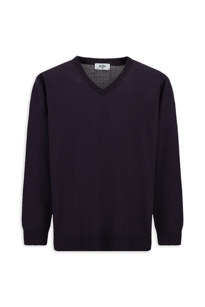 Kiğılı V-Neck Regular Fit Wool Knitwear Sweater