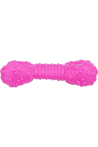 Trixie Jucărie pentru câini - Os, Vinil, Cu scârțâitor, 15 cm, Roz