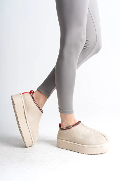 Joy Ayakkabı LEILA Γυναικείες μπότες χωρίς κορδόνια με επίπεδη και χοντρή σόλ...