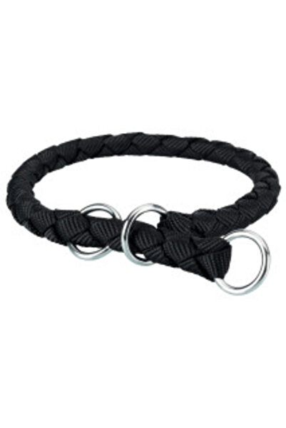 Trixie Cavo Rope Semi-Slip Collar, M 39-45 cm / 12 mm, Black