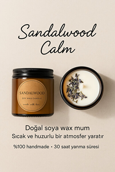 kokuvedoku Amber Cam Kavanozda 2'li Sandalwood&Lavanta Mum