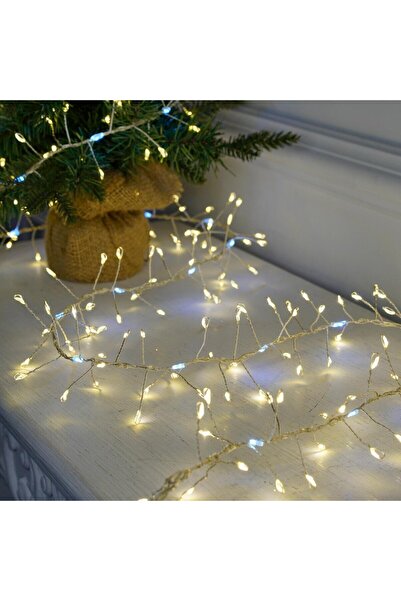 HOFF Luminițe de Crăciun pentru brad, 302 microLED-uri cald + rece, 2,95 m, interior/exterior