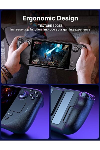 jsaux Kickstand Case for Steam Deck/OLED — Adjustable TPU Protective Case