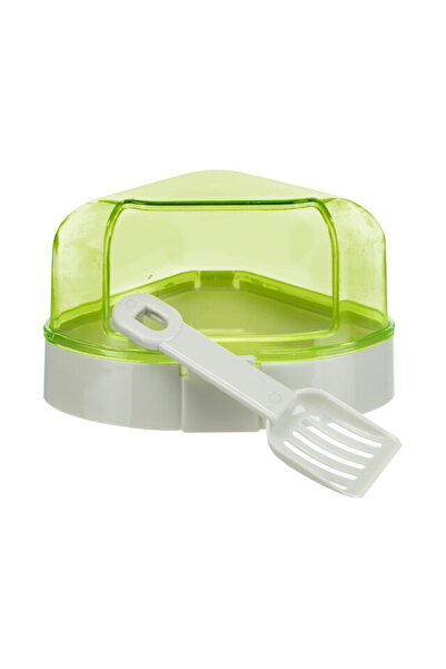 Trixie Litieră de colț cu acoperiș pentru hamsteri, plastic, 14x8x11/11 cm, diverse culori