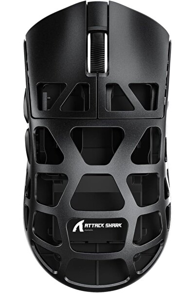 Attack Shark R3 Wireless Gaming Mouse, Tri-mode BT/2.4G/Wired, PAW3395, 26K DPI (Black)