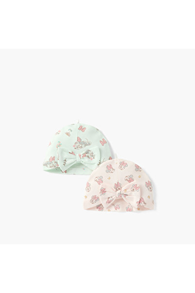 Disney Minnie Mouse Print Cap - Set of 2