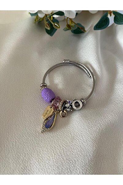 Mİ MİND Purple Stone Bracelet