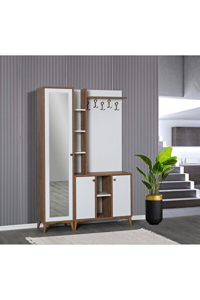 Genel Markalar Mn Aynalı raf askılık detay portmanto ayakkabılık