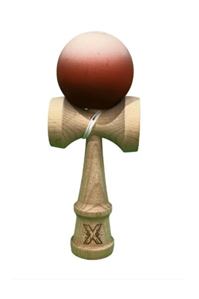 OEM Kendama Profesională din Lemn cu Bilă ALB/ Maro– Joc de Dexteritate Japon...
