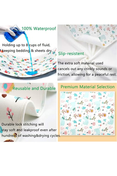 Generic 70x90 cm baby water mattress, washable, suitable for baby cribs, adult/pet incontinence mattress