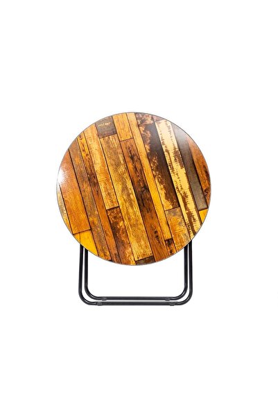 Z-Tools Folding round table, equipped with MDF top, dimensions 80x80cm, / ZTS9173