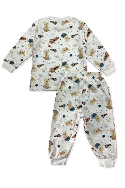 BOBBY JR KİDSWEAR طقم بيجامة ولادي مطبوع عليه دبدوب