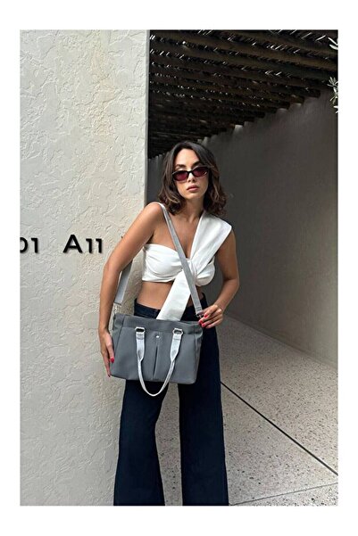 Rivina Mara Saten Multi-Compartment Women's Shoulder and Crossbody Bag