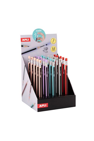 Aplı KALEM-APLI MEKANIK KURSUN KALEM 2 MM 5 RENK SEÇENEĞİ İLE (ADET) FİYATI