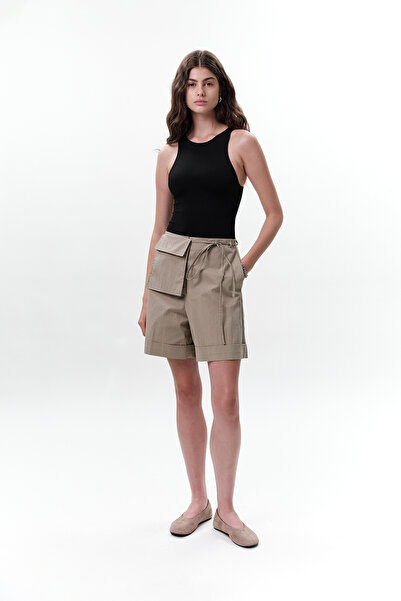 Manuka Cep Belted Shorts Green