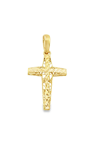 Bijuteria SORELLY Pandantiv cruce din aur de 14k cu design filigran