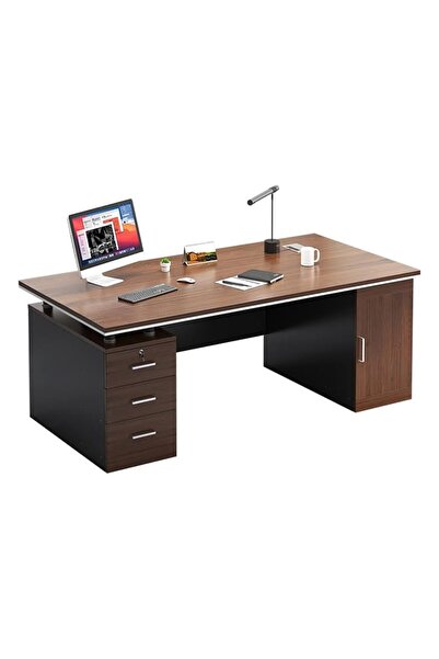 KEKE مكتب تنفيذي وطاولة كمبيوتر متعددة الوظائف 120 سم