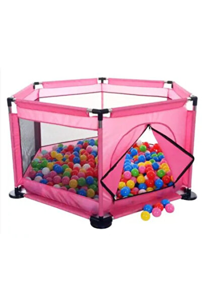 Krista Piscină cu bile pentru bebeluși cu 30 de bile, roz