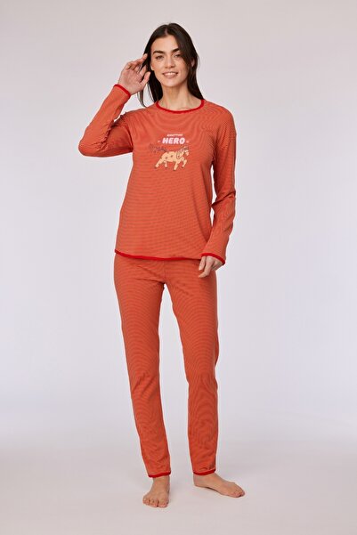 Woody Set de pijamale-Pzg - 935 Z Stripe Pony Girls