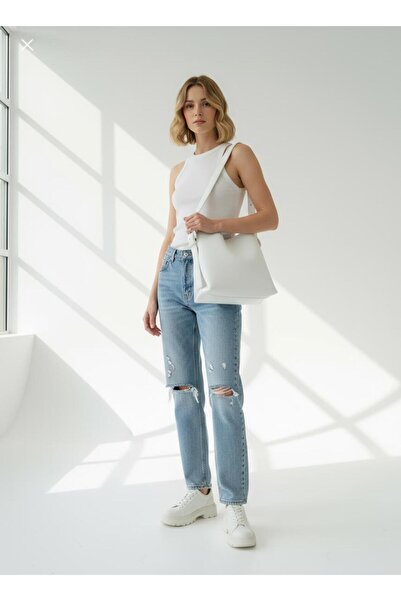 Nudia حقيبة يد وكتف نسائية كبيرة الحجم من JEVA مع حزام للخصر