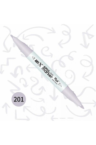 Rich Art-X Acrylic Marker Double Sided Pen No:201