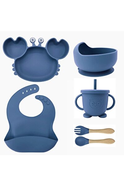 OEM Set de hrănire din silicon pentru bebeluși, format din 6 piese, de culoar...