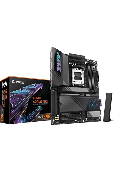 Gigabyte X870E AORUS PRO AM5 LGA 1718، ATX، DDR5، 4x M.2، PCIe 5.0، USB4، Wi‑Fi 7