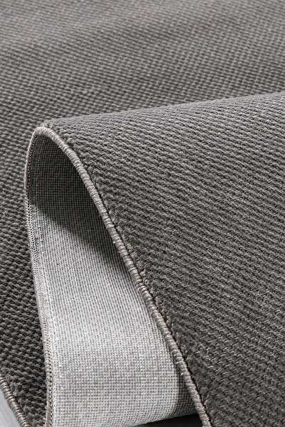 Konfor Halı Level Le005 Antrasit Hav Toz Vermez Salon Mutfak Koridor Oturma O...